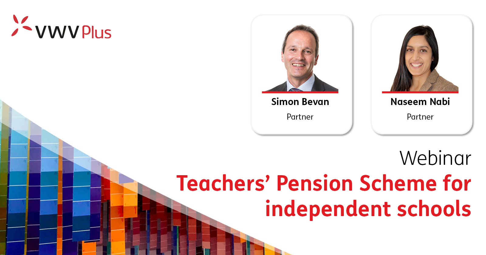 Teacher's Pension Scheme Webinar | VWV Plus