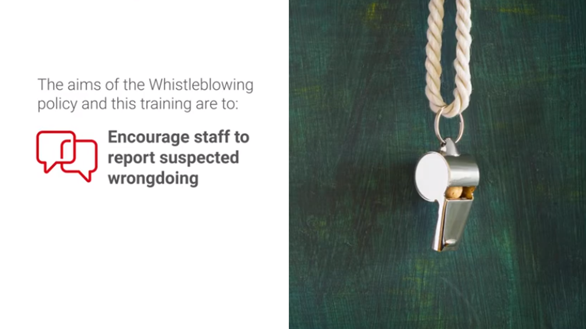 Whistleblowing eLearning | VWV Plus