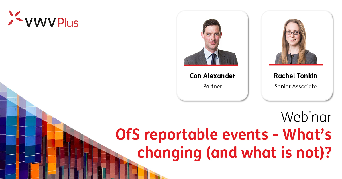 OfS reportable events - what's changing (and what is not)? 