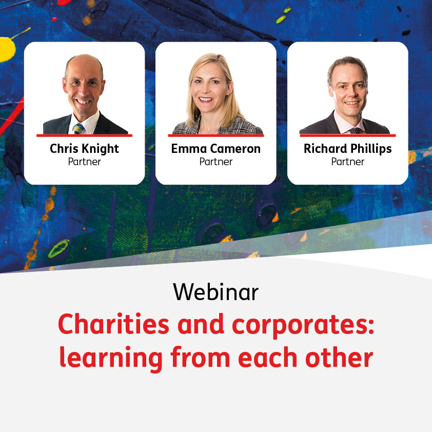 Charities and corporates - 15 March