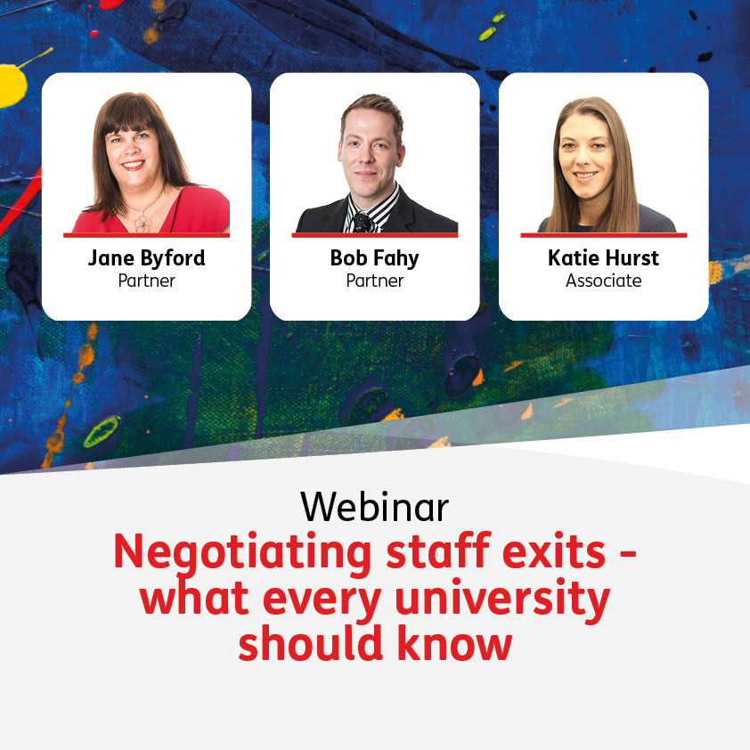 Negotiating staff exits - what every university should know